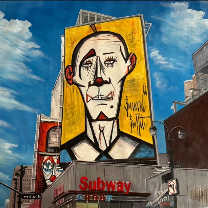 Clowns in the sky of New York